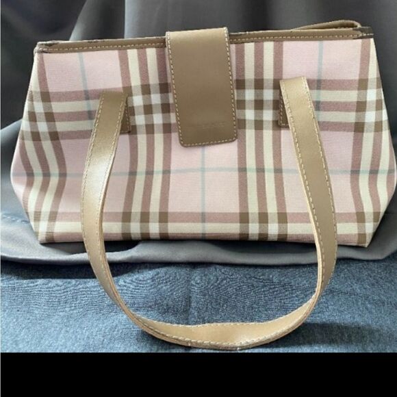 🌞 AUTHENTIC VINTAGE BURBERRY PINK NOVA CANDY SHOULDER BAG - Picture 1 of 12